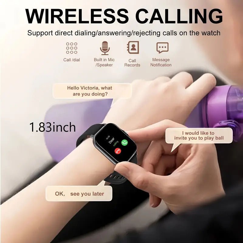 New Smartwatches Now on Sale, Featuring Message Alerts, Call Answering, Health Monitoring, Activity Tracking, Notification Reminders, and Fitness Functions.Not Waterproof