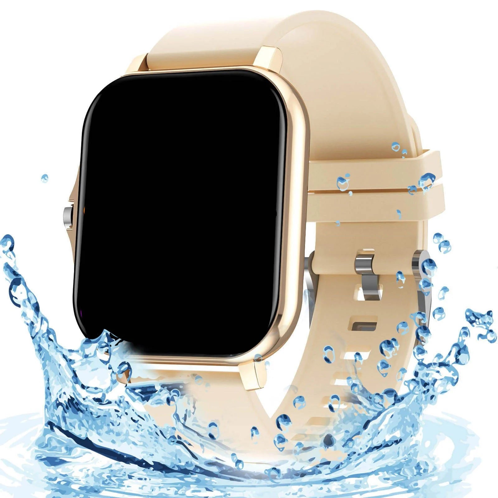 Smart Watch , 1.7" Smartwatch Fitness Trackers for Android and Ios Phones with Hearts Rate Sleep Tracking, IP67 Waterproof, Fitness Watch for Women Men