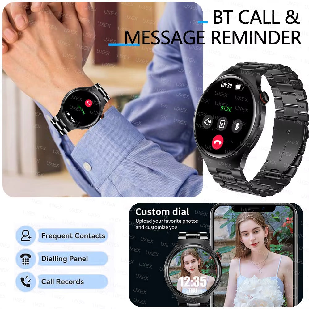2026 New Originl Men Watch plus Smartwatches 1.52" HD Screen GPS Track Bluetooth Call Health Tracker Multifunction Smartwatches
