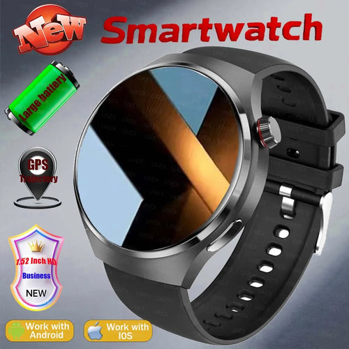 2026 New Originl Men Watch plus Smartwatches 1.52" HD Screen GPS Track Bluetooth Call Health Tracker Multifunction Smartwatches